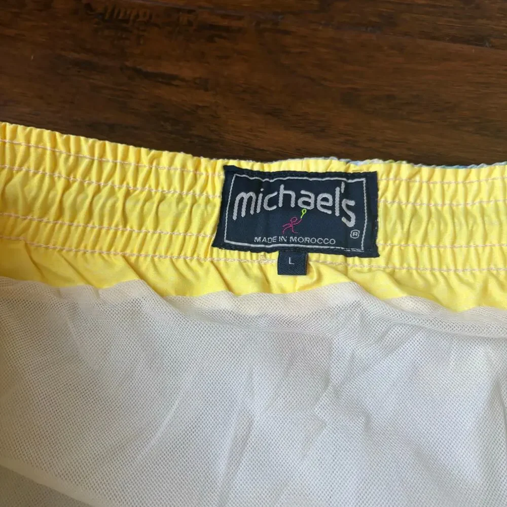 Michael’s Men's‎ Mesh Liner Swim Trunks Tropical Treats Multicolored Size L